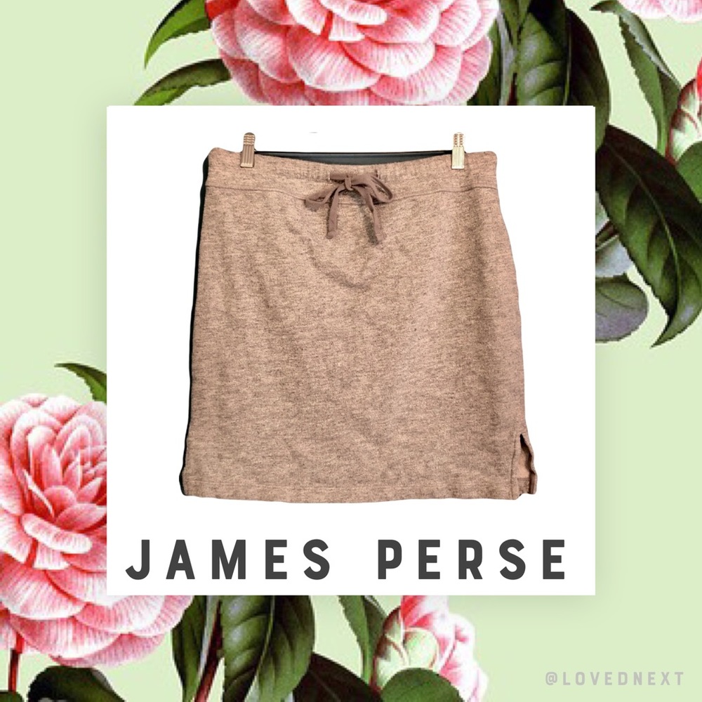 James Perse cotton jersey skirt | gray | Size 2